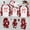026 Red, variant on Christmas Family Matching Pajamas Sets Christmas PJ's Letter Print Top and Plaid Pants Jammies Sleepwear