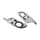 thumbnail image 1 of 2x Parril de lámpara antinieb para parachoques inferior para Golf 6 09-13, accesorios profesionales Sharpla Rejilla de luz antiniebla, 1 of 8