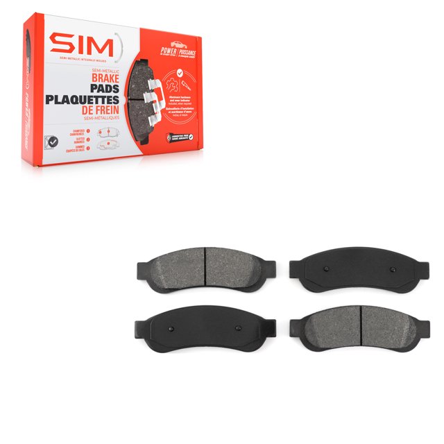 SIM Rear Semi-Metallic Disc Brake Pads SIM-1334 for Car Ford F-350 Super Duty F-250 F-450