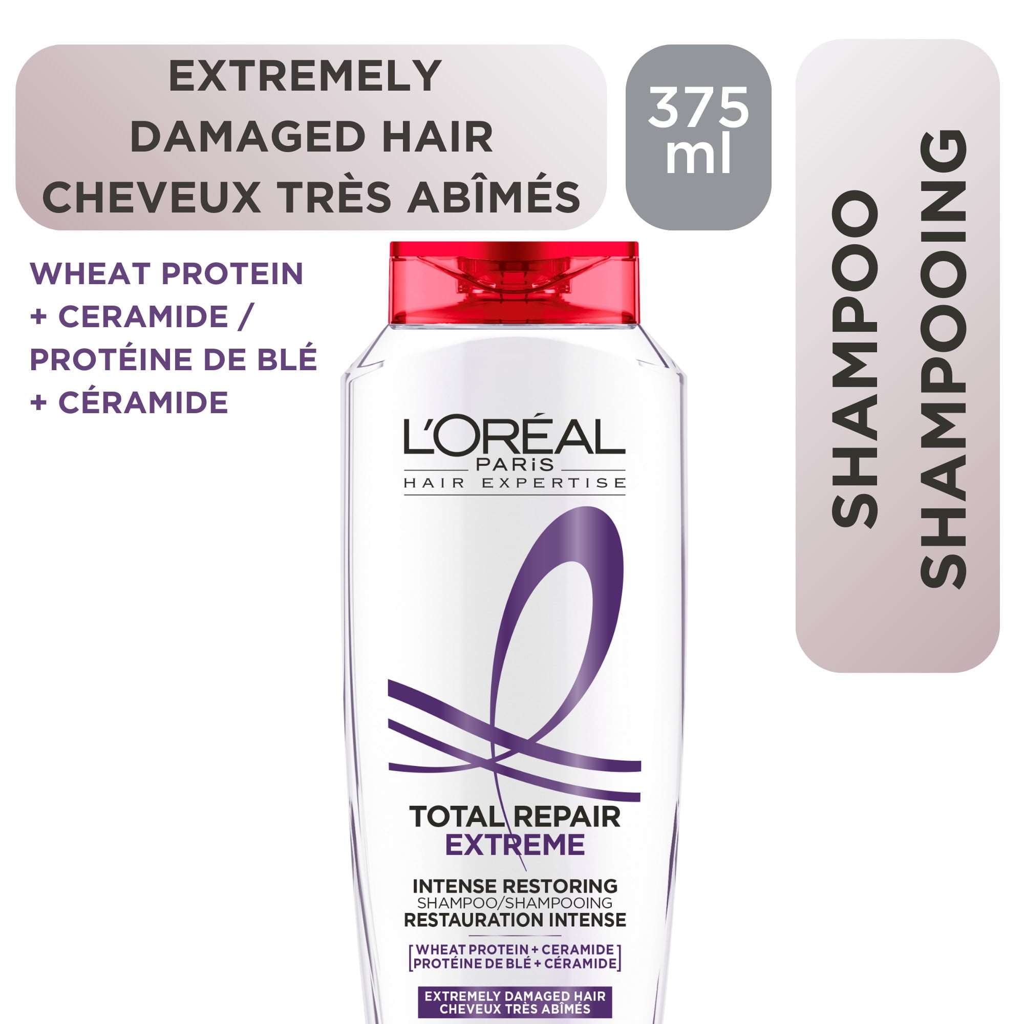 L'Oréal Paris Total Repair 5 Extreme Intense Shampoo 375 ml, For Extremely Damaged Hair