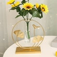 thumbnail image 4 of Terrario De Marco De Arte De Hierro De Jarrón De Hidropónico Para Decoración De Escritorio Redonda+Florero De Hidropónico Arte Del Hierro Marco Terrario Para Sunnimix none, 4 of 8