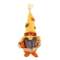 thumbnail image 2 of Rustic Thanksgiving Faceless Gnome Resin Statue, Vintage Autumn Harvest Tabletop Figurine, Decorative Fall Home Decor for Desktop, Mantel & Shelf Display, Lazyguy, 2 of 6
