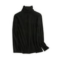 thumbnail image 3 of Chemise Thermique en Polaire à Col Montant Double Face pour Femmes, Couche de Base Chaude à Manches Longues Extensible, 3 of 4
