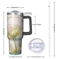 thumbnail image 2 of Modern 40oz Tumbler– Stainless Steel Insulated Tumbler with Handle and Straw, Large Capacity Travel Cup for Hot & Cold Drinks, 2 of 7