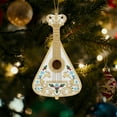 thumbnail image 6 of Musical Instrument Ornament, Holiday Music Decoration, Handcrafted Resin Christmas Pendant with Gold Accents, Elegant Detailed Festive Hanging Decoration for Tree Wreath Garland, 6 of 7