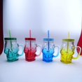 thumbnail image 5 of Yisang Halloween Gradient Colored Glass Cup With Transparent Lid And Straw Cup, 5 of 5