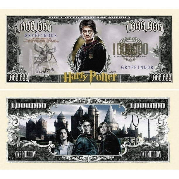 50 Harry Potter Million Dollar Bill with Bonus “Thanks a