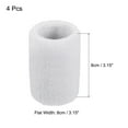 thumbnail image 2 of Uxcell 8x8cm Sport Wrist Bands Terry Absorbent Athletic Sweatband, White 4 Pack, 2 of 6