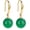 Green, variant on Agate Bead Dangle Earrings for Women Large Pearl Round Colored Balls Drop Earrings Jewelry[i3509]