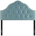 thumbnail image 5 of Modway Sovereign Queen Diamond Tufted Performance Velvet Headboard in Light Blue, 5 of 5