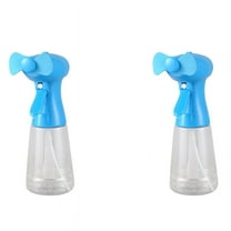 2X Fan with Water Misting Handheld - Mist As Battery Operated Bottle Sprayer(300Ml)