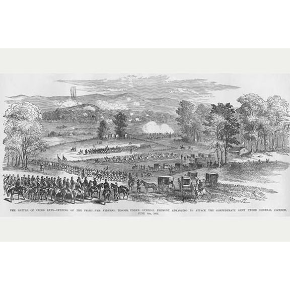 Battle of Cross Keys-Fine Art Canvas Print (20" x 30")