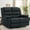 Black, variant on Korser Oversized Loveseat Recliner Sofa with Front Pockets and Side Pockets for Living Room,Home Theater,Grey