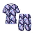 thumbnail image 1 of Fotbe blue starry sky Skull flower Pijama Estampada de 2 Piezas para Niños – Ropa de Dormir de Manga Corta Cómoda para Niños y Niñas, Camiseta y Shorts de Algodón-3X-Large, 1 of 6
