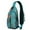 Blue-green-33, variant on Crossbody Sling Backpack for Women Men Nautical Sea Creature Narwhals Shoulder Sling Crossbody Casual Chest Bag for Travel Sports Running Hiking