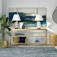 thumbnail image 4 of Evelyn&Zoe Alexis 64" Wide Rectangular Console Table, Brass, 4 of 7