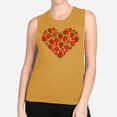 thumbnail image 2 of Strawberry Heart Women's Muscle Tank Medium Antique Gold, 2 of 5