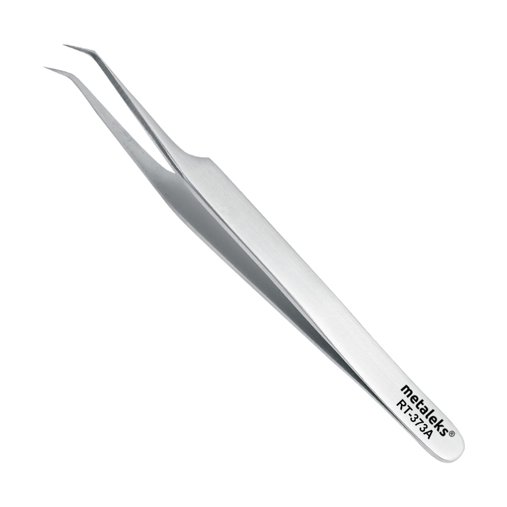 3 Pcs Kit of Eyelash Extension Tweezers In Silver Magnetic Kit - Made In Surgical Stainless Steel