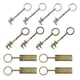 thumbnail image 1 of 12 piezas de aleación de zinc Vernier Caliper regla colgante regalos de cumpleaños llavero de moda para fabricación de joyas Zulema Llaveros Regla, 1 of 8