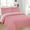 Dusty Rose, variant on 3 Piece Floral Embroidered Quilted Bedspread Set Queen/King Size,All Seasons Lightweight Bed Set Scallop Edges Covetlet with Pillow Sham