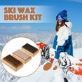 thumbnail image 4 of Ski/Snowboard Wax Brush Kit, 3 Pcs Ski Brush, Removing The Extra Cooled Wax, Brush 4.8 * 2.8 Inch, 4 of 7
