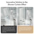 thumbnail image 2 of AmazerBath Shower Curtain Liner with 2 Weights Pockets, 72x72 Innovative No Blowing Clear Plastic Shower Liner with 2 DIY Weighted EVA Pockets & 3 Magnets, Shower Curtain for Bathroom Stall, 2 of 9