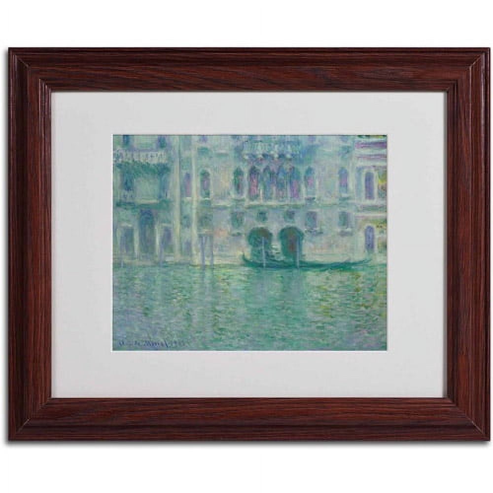 Trademark Fine Art "Palazzo da Mula Venice" Canvas Art by Claude Monet, Wood Frame