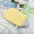 thumbnail image 6 of Unique Bargains Double-sided Gloves Bath Towel for bathroom 5.51"x9.06" 1 Pc Yellow, 6 of 6