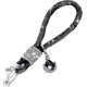 thumbnail image 1 of Llaveros de cristal negro para coche para mujer, correas de llavero con diamantes de imitación brillantes con dijes, accesorios para llavero, decoración para llaves de coche W, 1 of 5