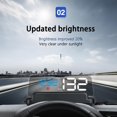 thumbnail image 2 of Car HUD Display, de temperatura del agua, cansada 3D, proyector de parabrisas, proyección HUD, velocímetro digital, l, 2 of 8