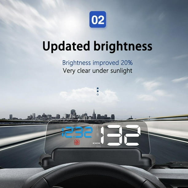 Car HUD Display con panel de visualización Universal Screen HUD la adaptaciónción los automóv DYNWAVEMX Encabezar pantalla