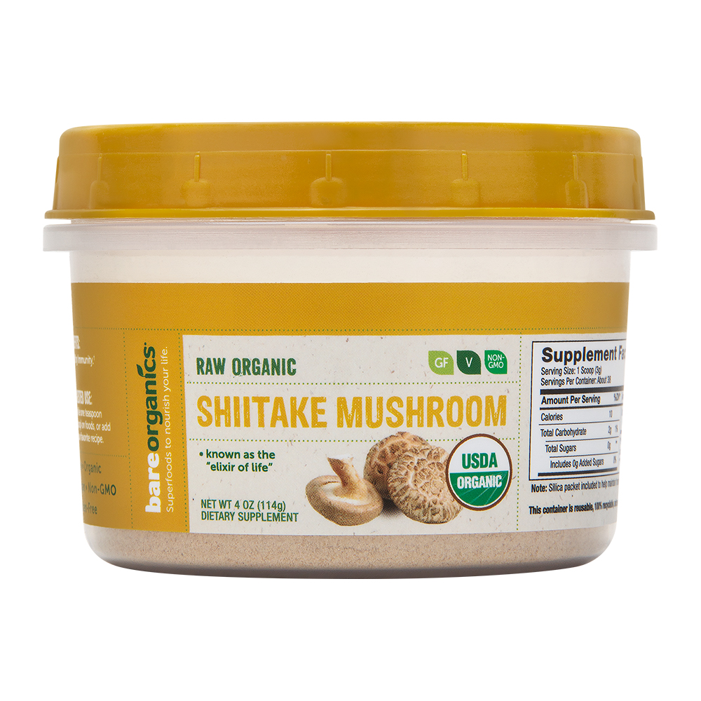 Organic Shitake Mushroom Powder 4 OZ