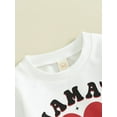 thumbnail image 5 of Bagilaanoe 2Pcs Toddler Baby Girl Boy Valentine's Day Clothes Letter Print Long Sleeve Sweatshirt Tops + Sweatpants 6M 12M 18M 24M 3T 4T Kids Fall Pants Set, 5 of 9