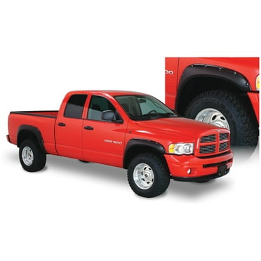Bushwacker 06-08 Dodge Ram 1500 Fleetside Pocket Style Flares 4pc 97.9/98.3in Bed - Black