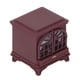 thumbnail image 4 of 1:12 Dollhouse Fireplace Plastic Miniature Fireplace Dollhouse Mini Furniture Decoration Accessories Burgundy, 4 of 5