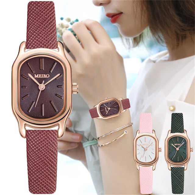PVCS MEIBO Montre Mode pour Femmes Horloge Acier Inoxydable Décontractée Robe Poignet Cristal