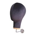 thumbnail image 3 of Bunblic Wall Mount Mannequin Head Model Height 28cm for Professional or Personal Use Black, 3 of 8