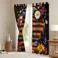 thumbnail image 3 of Manfei Kids Vintage Books Curtains Pack of 2 (42x84 Each), Bohemian Rose Flower Curtains Blackout, Western Mid Century Bedroom Curtains, Curtains and Drapes Decor, 3 of 6