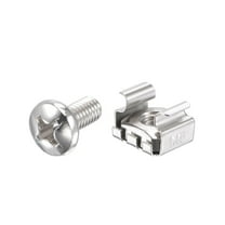 Rack Screws, M6x12mm Screws and Cage Nuts 50set for Server Shelf Rack
