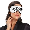 thumbnail image 2 of IAUYY Sleep Mask, Super Soft Eye Masks with Adjustable Strap, Lightweight Comfortable Blindfold,Perfect Blocks Light for Men Women Checkered Flag Vector Logo, 2 of 7