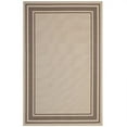 thumbnail image 1 of Modway Rim Solid Border 8 x 10 Ft Indoor Outdoor Area Rug, Light/Dark Beige, 1 of 9