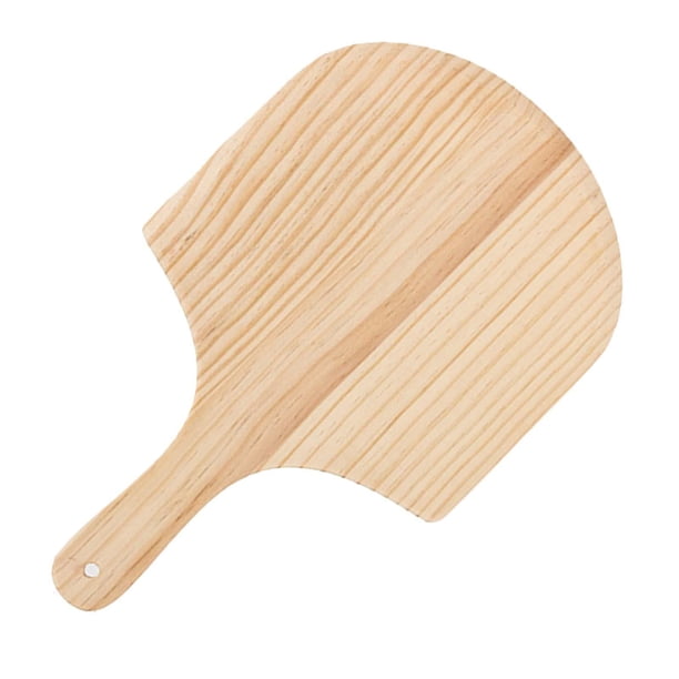 Tabla de pizza de madera, utensilio de cocina, portátil, con asa, bandeja multiusos para servir. 11 pulgadas