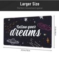 thumbnail image 4 of XMXT Non-Slip Gaming Mouse Pad, Cosmic Dreams Illustration Mousepad Computer Keyboard Mats Desk Pads Office Decor Accessories, 15.8"x29.5", 4 of 8