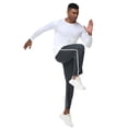 thumbnail image 3 of Men's Mesh Open Bottom Sweatpants，Athletic Running Pants with Pockets 3XL, 3 of 5