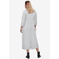 thumbnail image 2 of ellos Women's Plus Size Three-Quarter Sleeve Knit Maxi Dress, 2 of 4