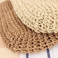 thumbnail image 3 of Bolso de paja tejido a mano con un solo hombro, beige, 3 of 5