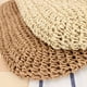 thumbnail image 3 of Bolso de paja tejido a mano con un solo hombro, beige, 3 of 5