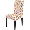 thumbnail image 2 of Fall Dining Chair Slipcovers Set of 6 Maple Leaf Autumn Stretch Removable Washable Slipcovers for Dining Room Hotel Kitchen, 2 of 7