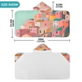 thumbnail image 4 of Yayeee Kids Hooded Towels Toddler Soft Absorbent Beach Bathing Wrap 50" x 23.5", Cityscape Painting, 4 of 5