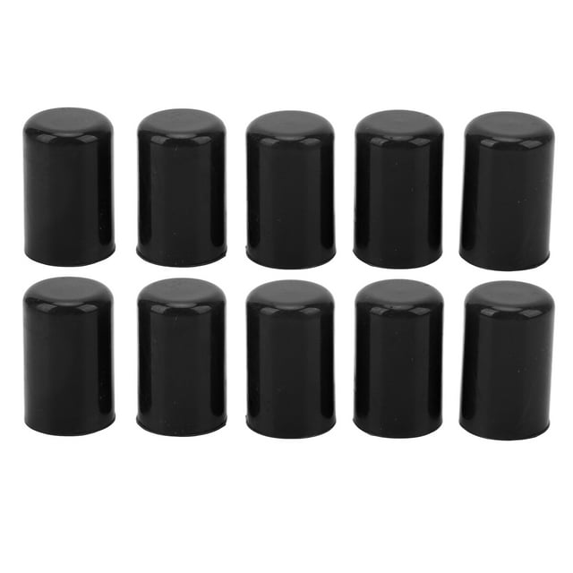 10Pcs Silicone Blanking Cap Universal Intake Vacuum Hose Tube End Bung Plug Inner Diameter 14mm Black